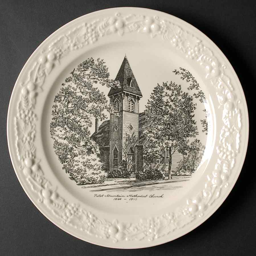 Church Plates (Various Shapes) Dinner Plate by Homer Laughlin -1