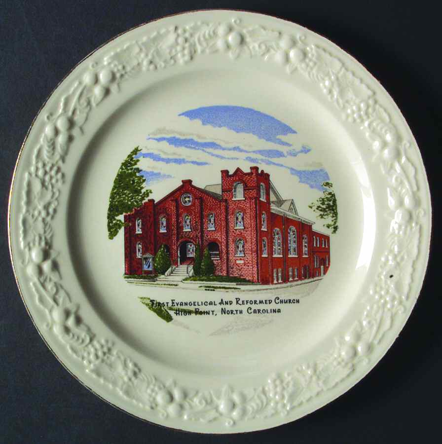 Church Plates (Various Shapes) Dinner Plate by Homer Laughlin -1