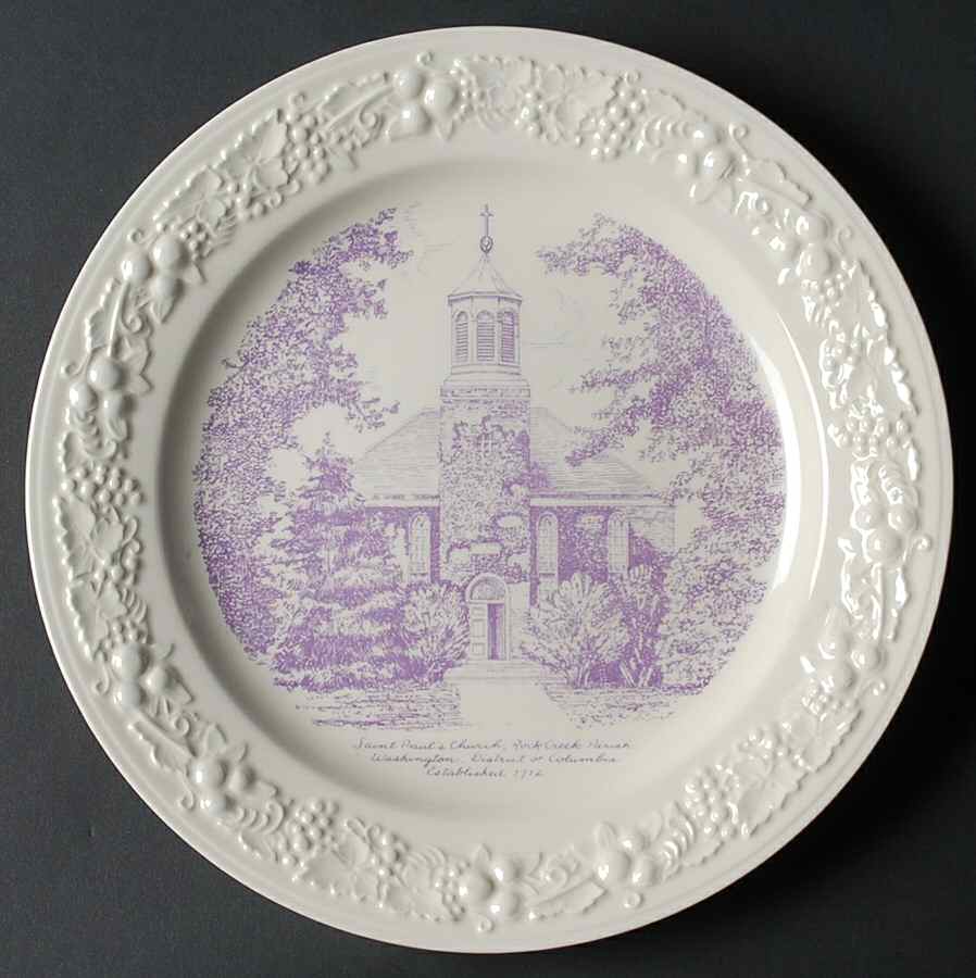 Church Plates (Various Shapes) Dinner Plate by Homer Laughlin -1