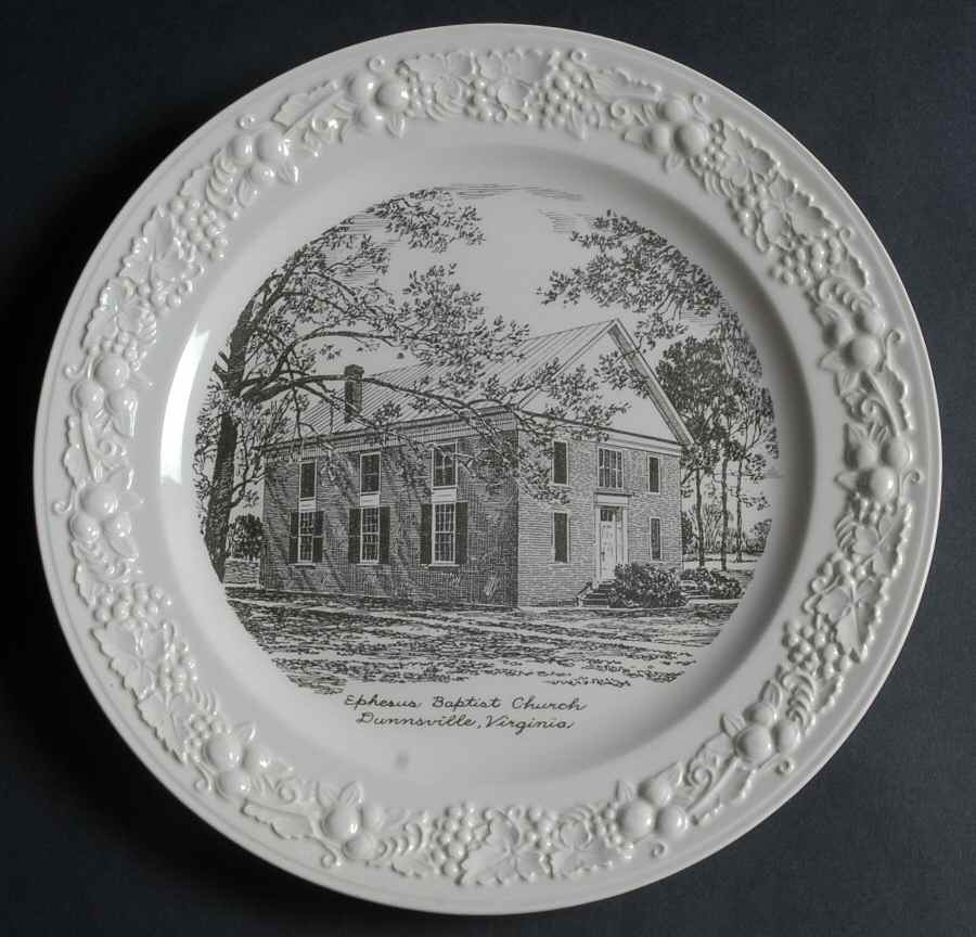 Church Plates (Various Shapes) Dinner Plate by Homer Laughlin -1