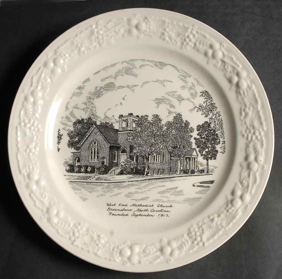 Church Plates (Various Shapes) Dinner Plate by Homer Laughlin -1