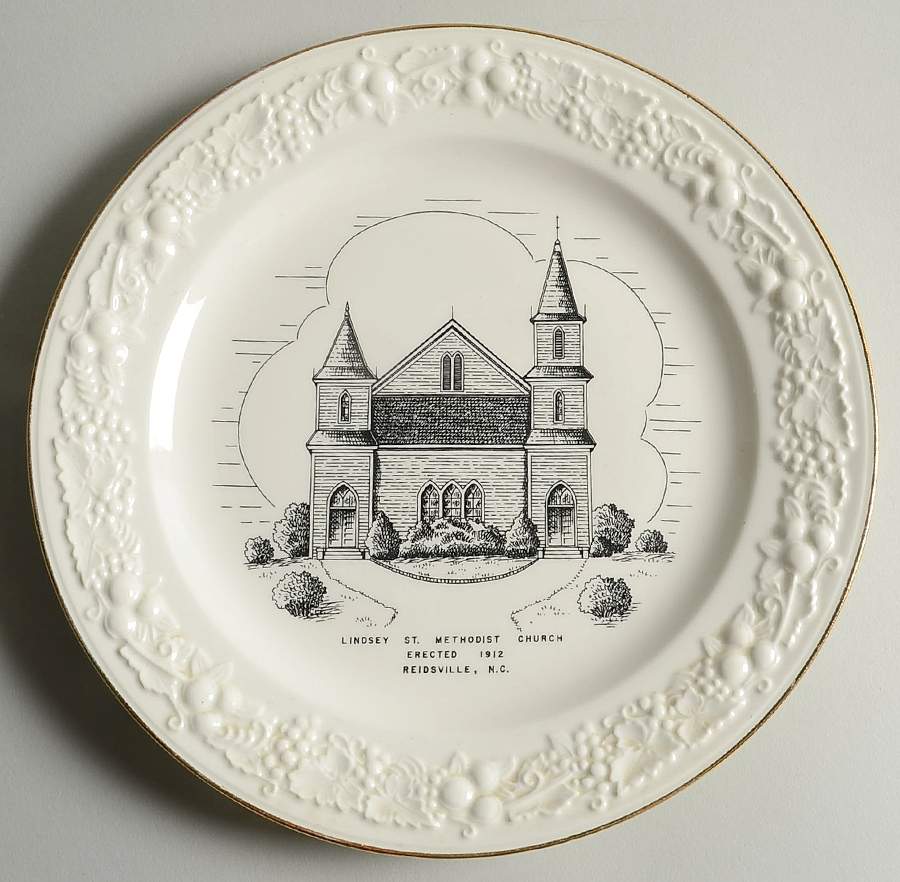 Church Plates (Various Shapes) Dinner Plate by Homer Laughlin -1