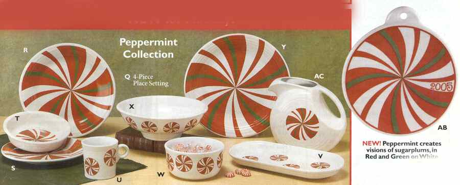 Fiesta Peppermint Red, Green and White Dinner Plate by Homer Laughlin -1