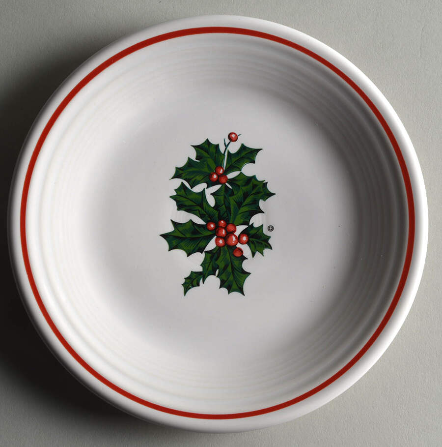 Holiday Fiesta (No Ribbon) Salad Plate by Homer Laughlin -1