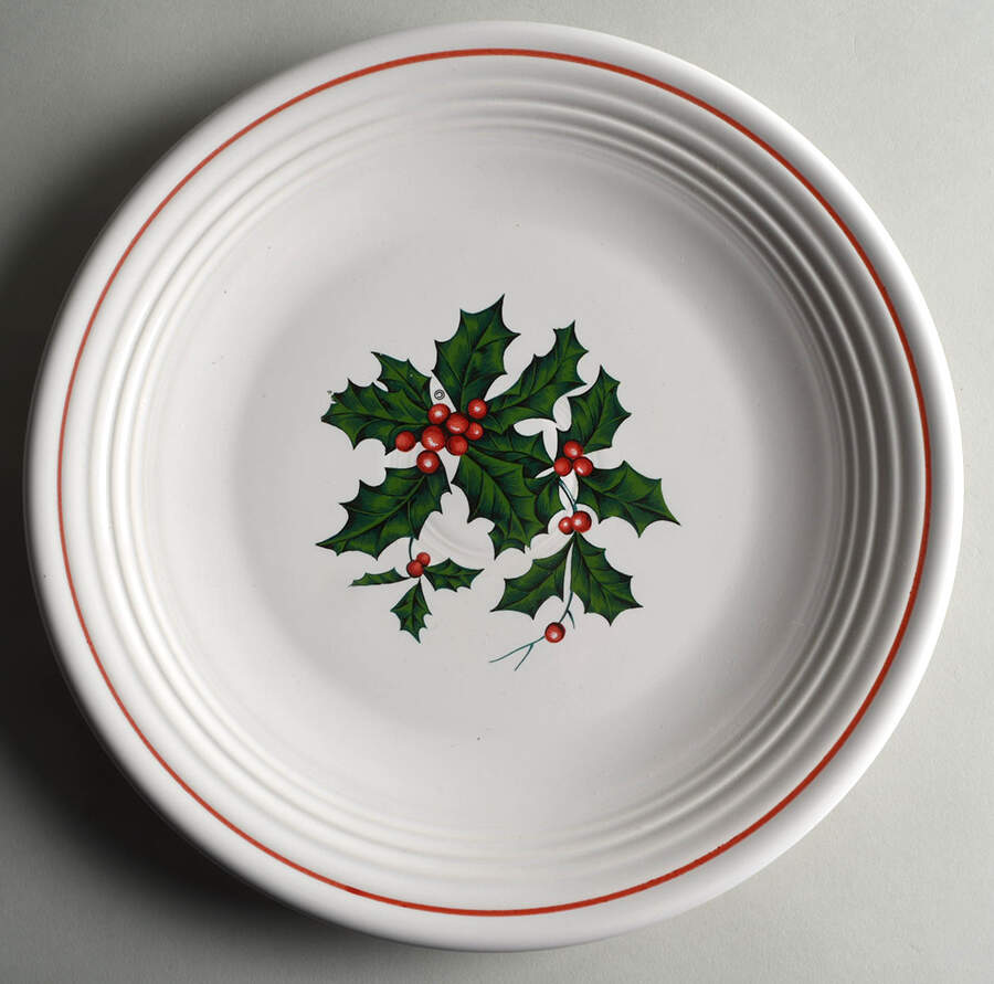 Holiday Fiesta (No Ribbon) 11" Chop Plate (Round Platter) by Homer Laughlin -1