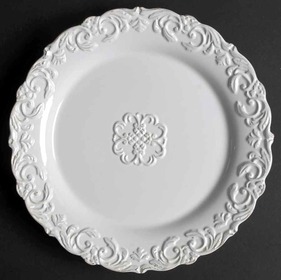 Madison Collection Antique White Luncheon Plate by Home Essentials-1