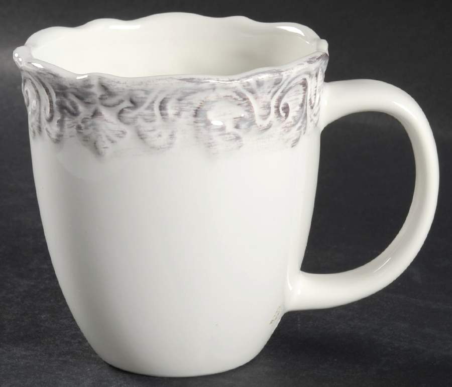 Madison Collection Antique White Mug by Home Essentials-1