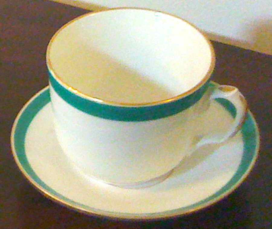 H4032 Flat Cup & Saucer Set by Haviland-1
