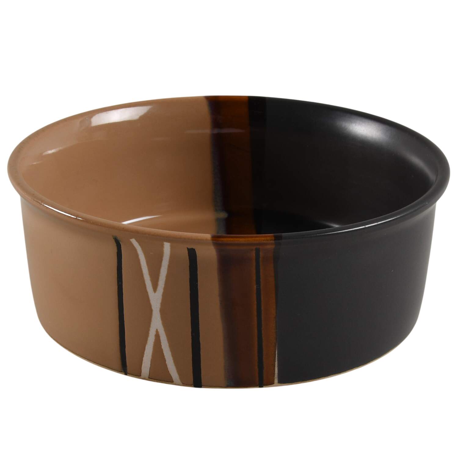 Bazaar Brown Pet Bowl by Home Trends-1