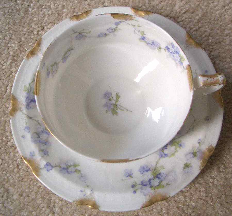 Schleiger 248-16 Flat Cup & Saucer Set by Haviland-1