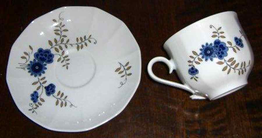 HUT1976 Flat Cup & Saucer Set by Hutschenreuther-1