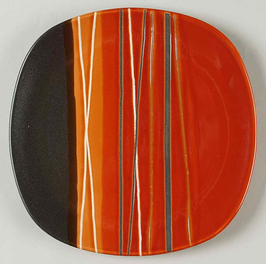 Bazaar Red Salad Plate by Home Trends-1