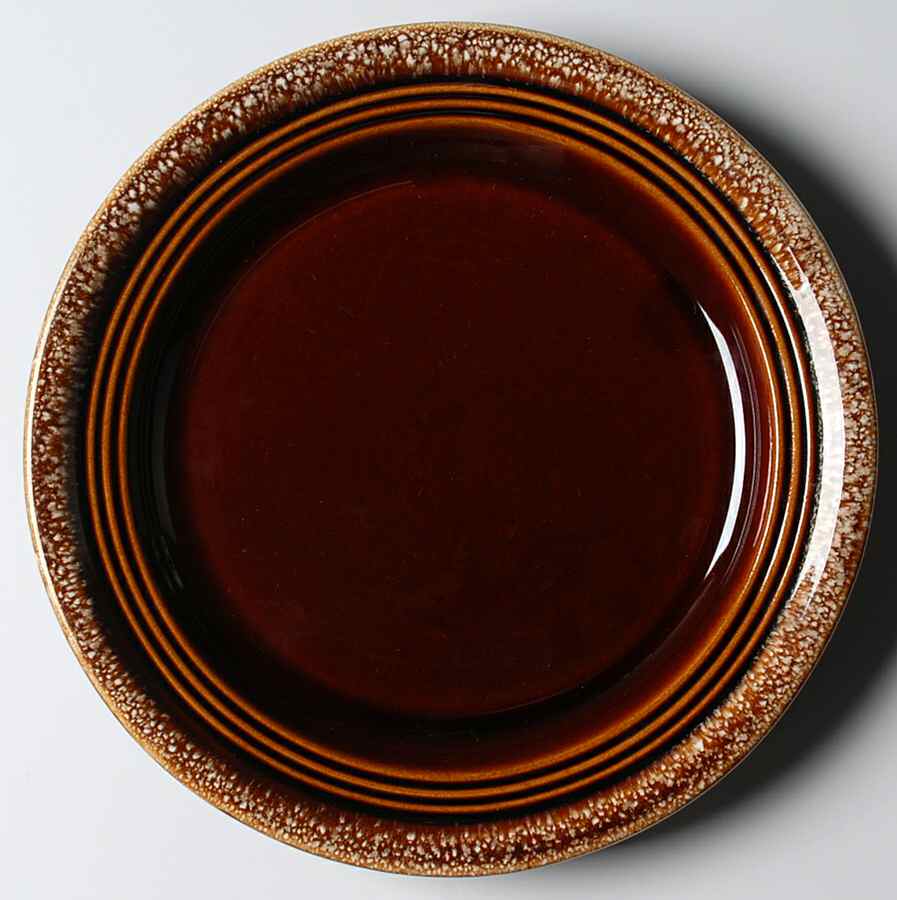 Brown Ring Dinner Plate by Hull-1
