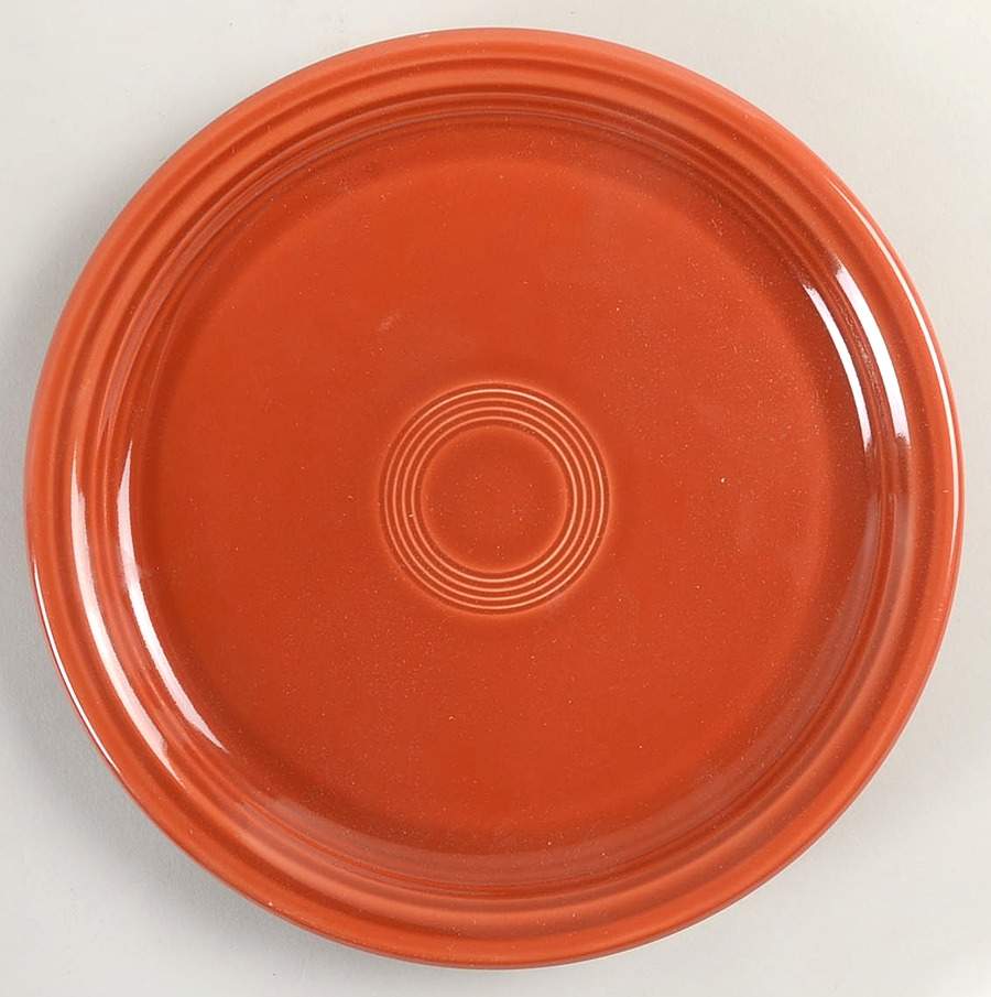 Fiesta Paprika (Intro 2010) 9" Round Buffet Plate by Homer Laughlin -1