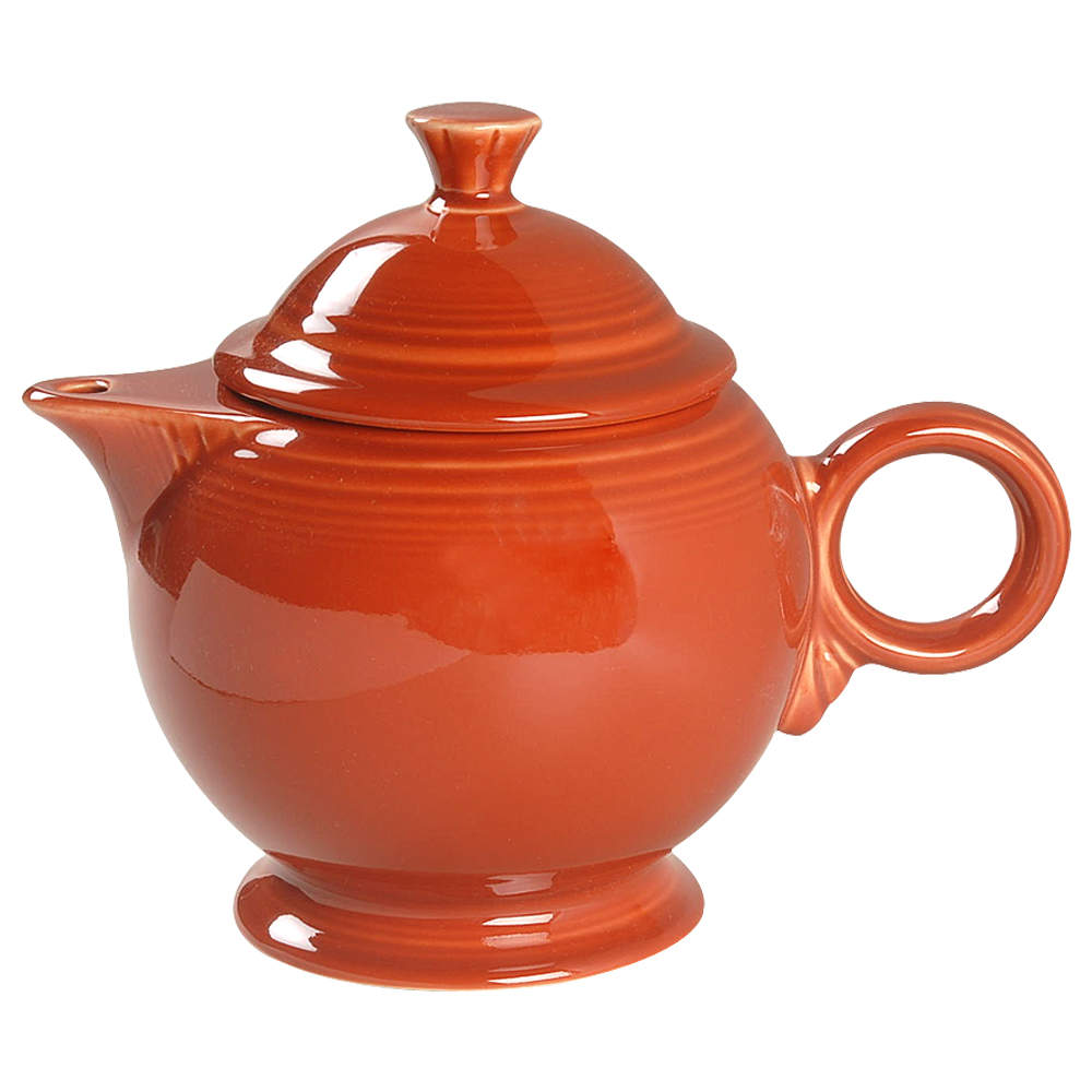 Fiesta Paprika (Intro 2010) Teapot & Lid by Homer Laughlin -1