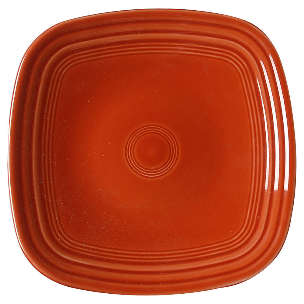 Fiesta Paprika (Intro 2010) Square Luncheon Plate by Homer Laughlin -1
