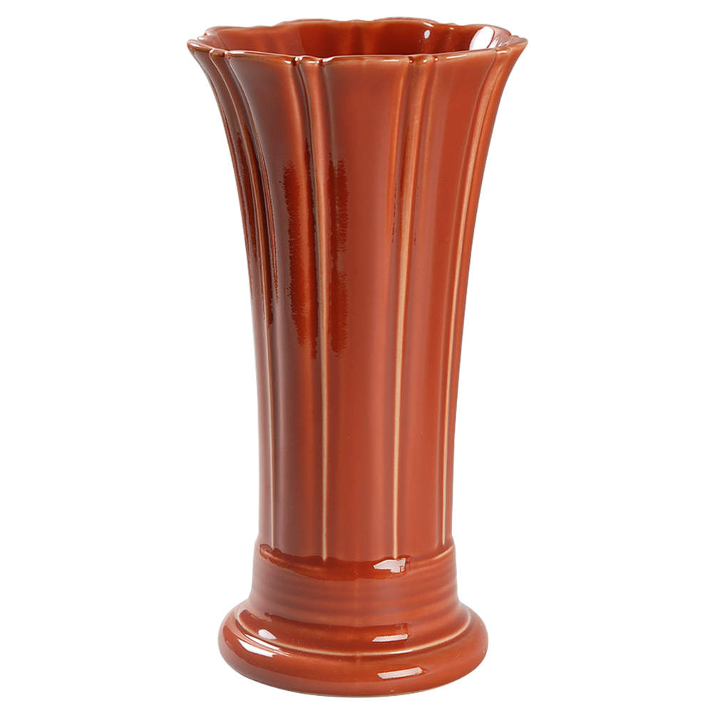 Fiesta Paprika (Intro 2010) 9" Flared Vase by Homer Laughlin -1