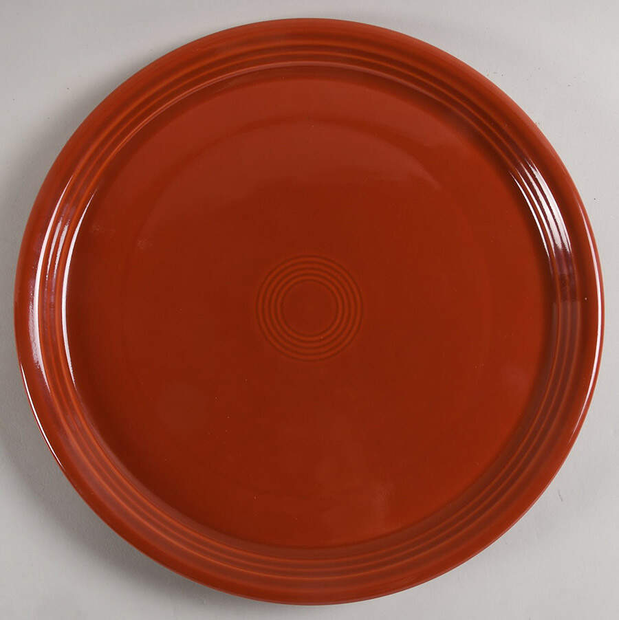 Fiesta Paprika (Intro 2010) 13" Chop Plate (Round Platter) by Homer Laughlin -1