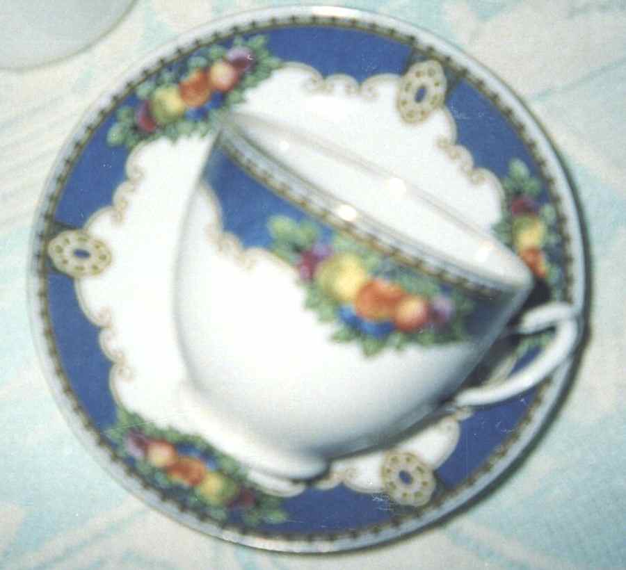 Somerset Footed Cup & Saucer Set by E Hughes-1
