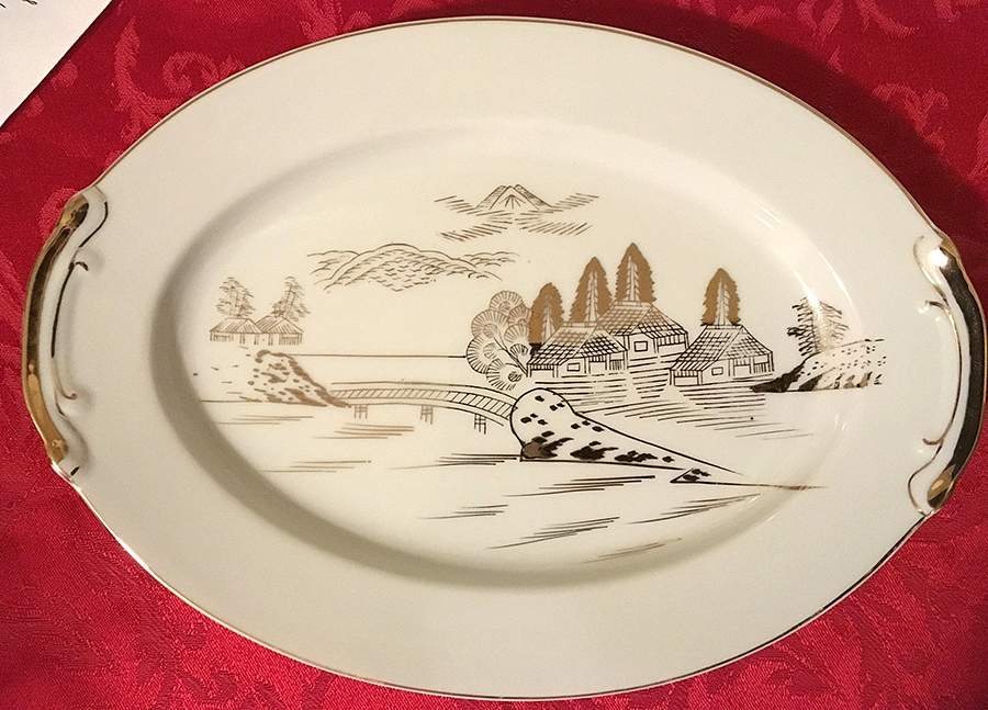 HYA36 12" Oval Serving Platter by Hayasi-1