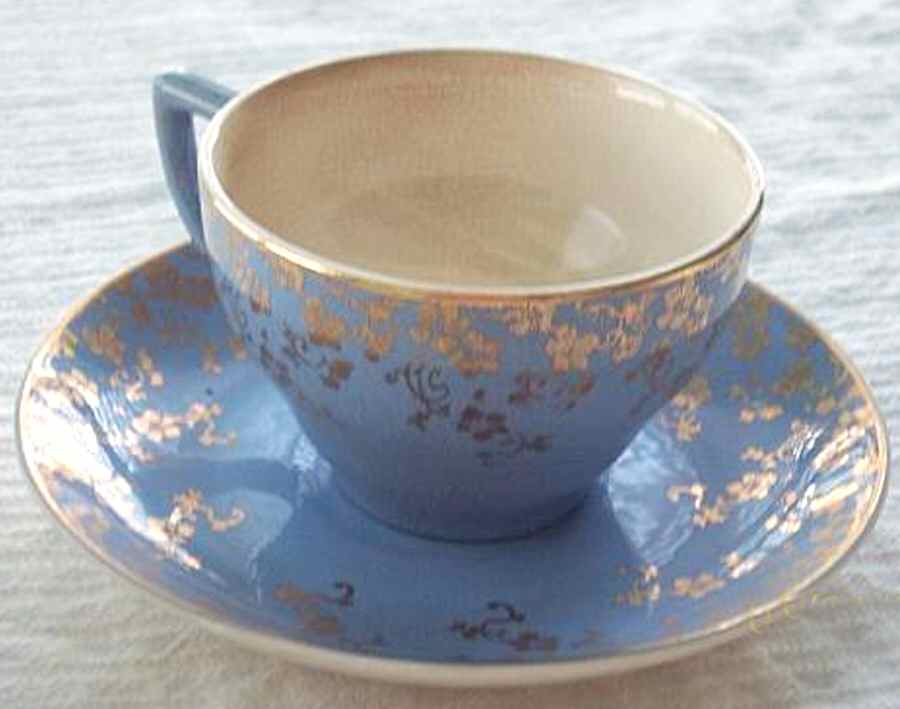 HAR166 Flat Cup & Saucer Set by Harker-1