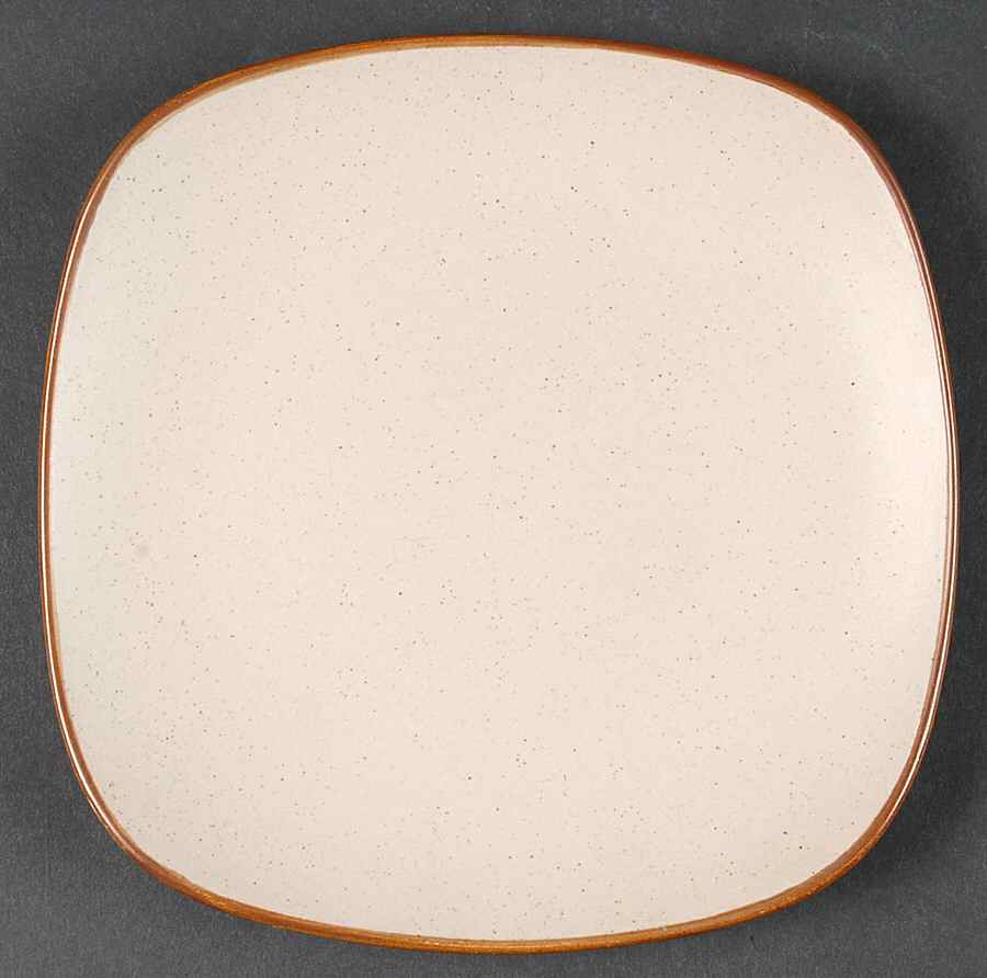 Collector Square Brown Salad Plate by Home Trends-1
