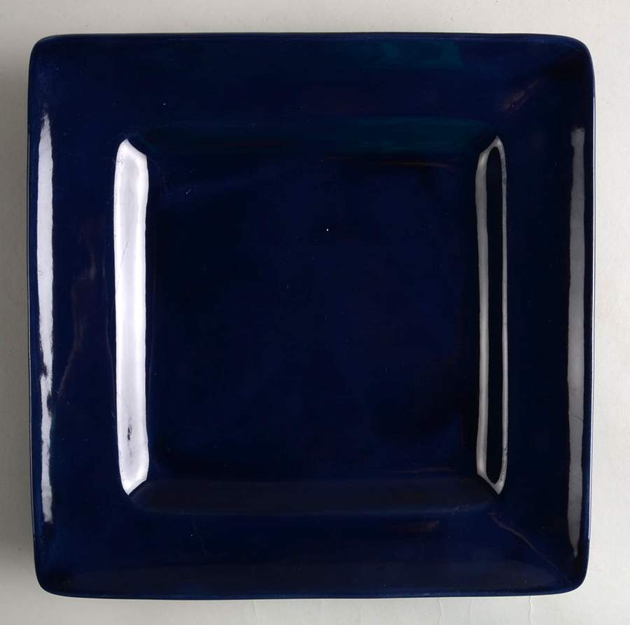 Barcelona Cobalt Blue Square Dinner Plate by Hd Designs-1