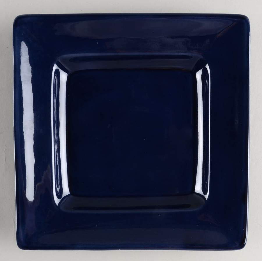 Barcelona Cobalt Blue Square Salad Plate by Hd Designs-1