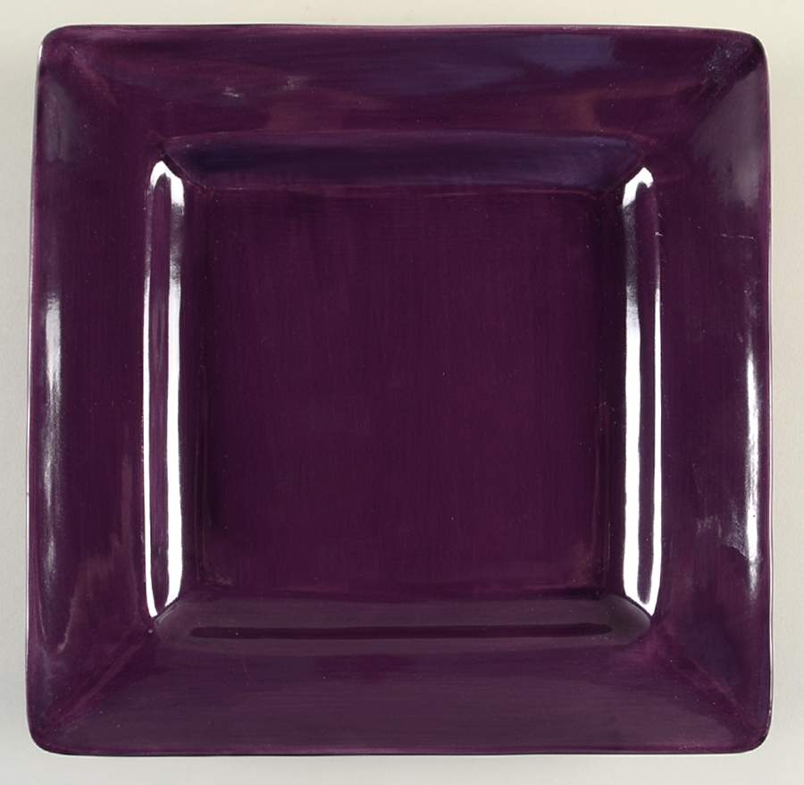 Barcelona Plum Square Dinner Plate by Hd Designs-1