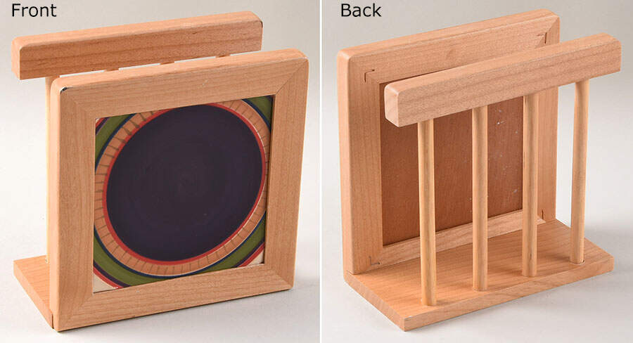 Simone 6 1/8" Natural Wood Napkin Holder  HC by Hd Designs-1