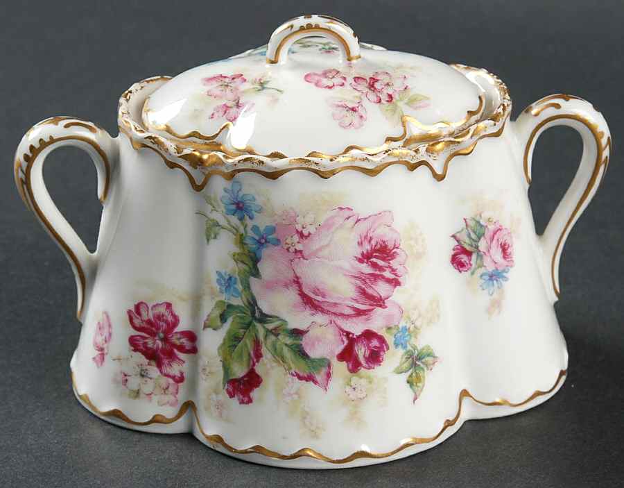 Schleiger 257-7 Mini Sugar Bowl & Lid by Haviland-1