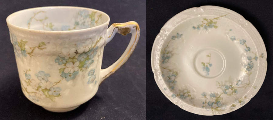 Schleiger 248-17 Flat Demitasse Cup & Saucer Set by Haviland-1