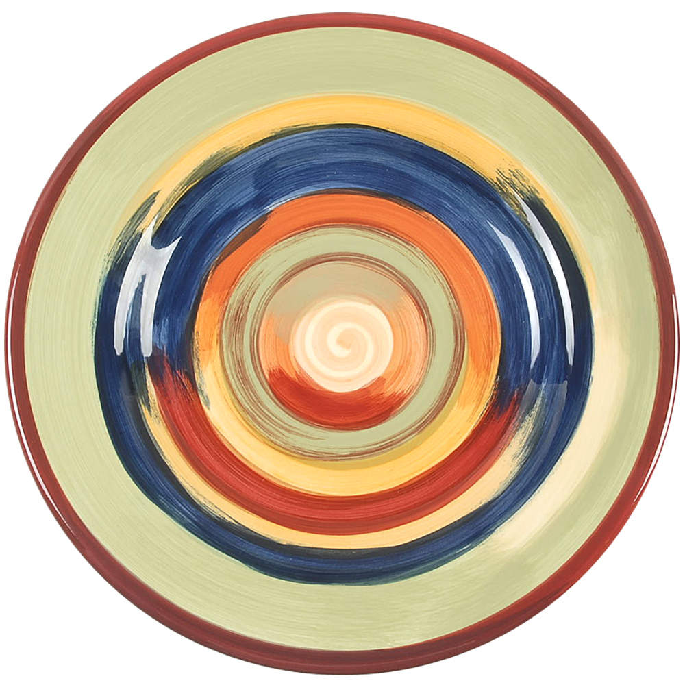 American Simplicity Sangria Stripe Dinner Plate by Home-1
