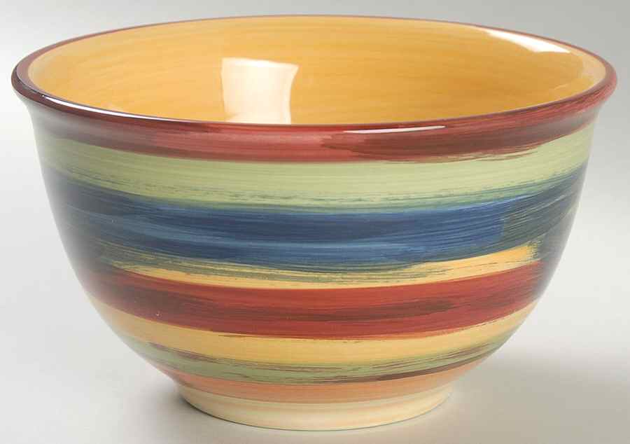 American Simplicity Sangria Stripe Soup/Cereal Bowl by Home-1