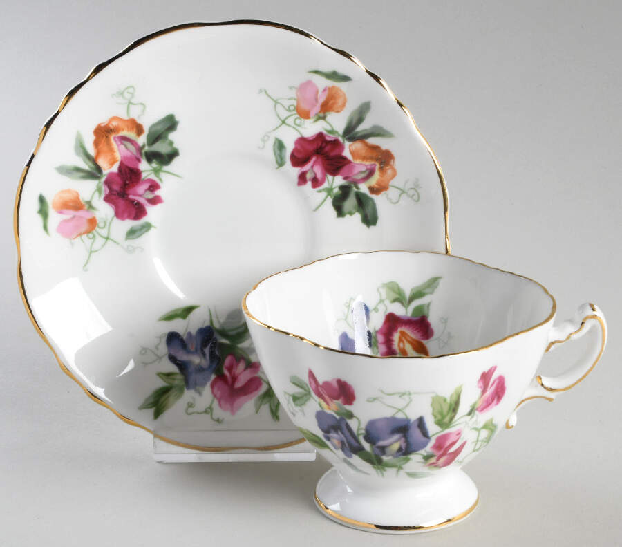 5049 Footed Cup & Saucer Set by Hammersley-1