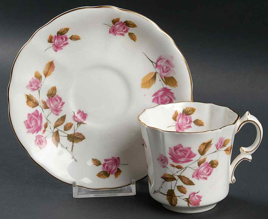 6161 Flat Cup & Saucer Set by Hammersley-1