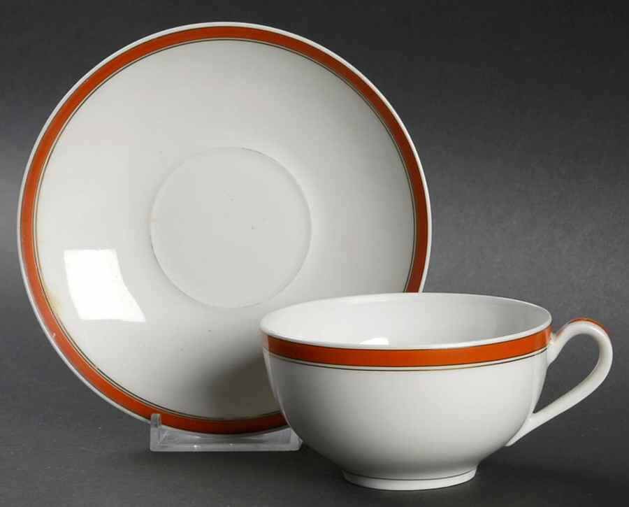 H4070 Flat Cup & Saucer Set by Haviland-1