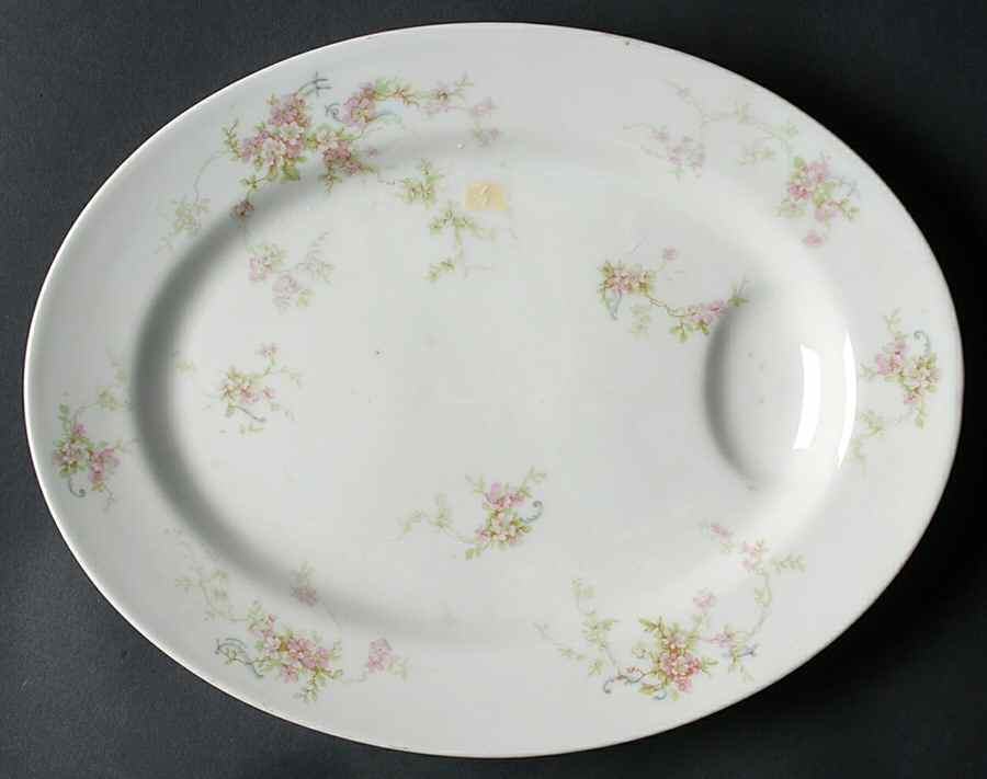 H4072 11" Oval Serving Platter by Haviland-1