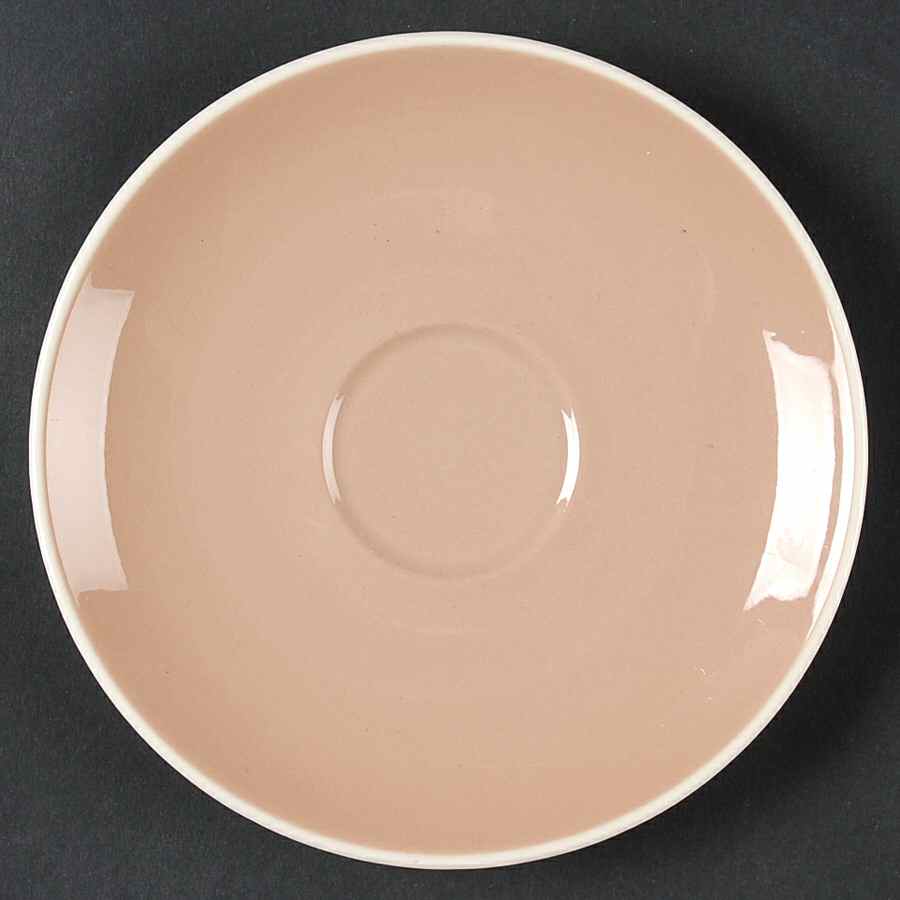 Pink Cocoa Saucer by Harker-1
