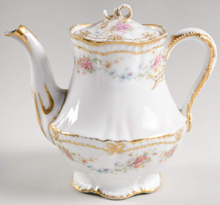 Schleiger 1058-7 Teapot & Lid by Haviland-1