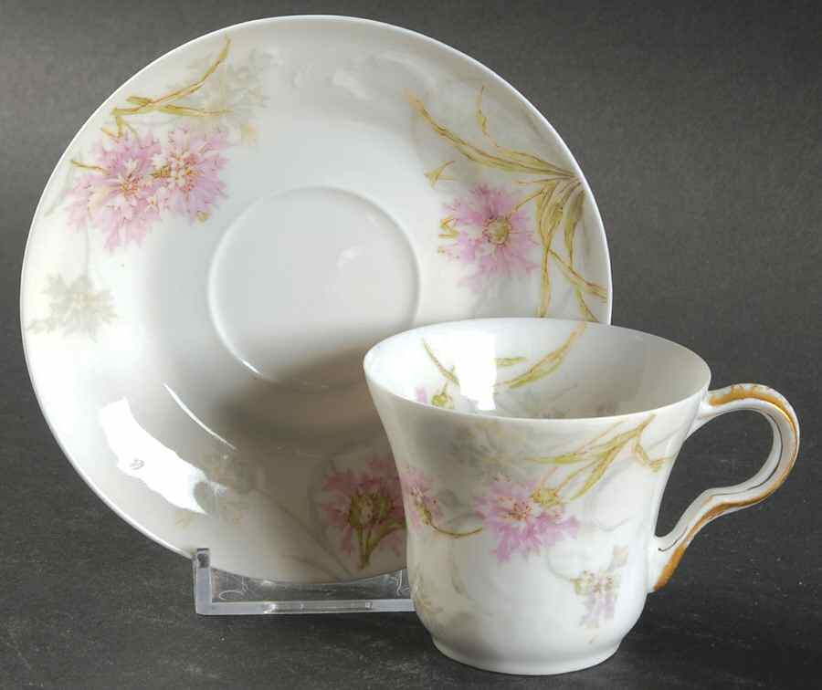 Schleiger 1035-8 Flat Demitasse Cup & Saucer Set by Haviland-1