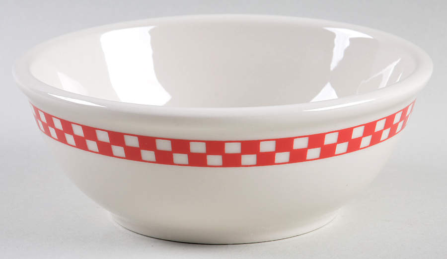 Checkers Scarlet Nappy by Homer Laughlin -1