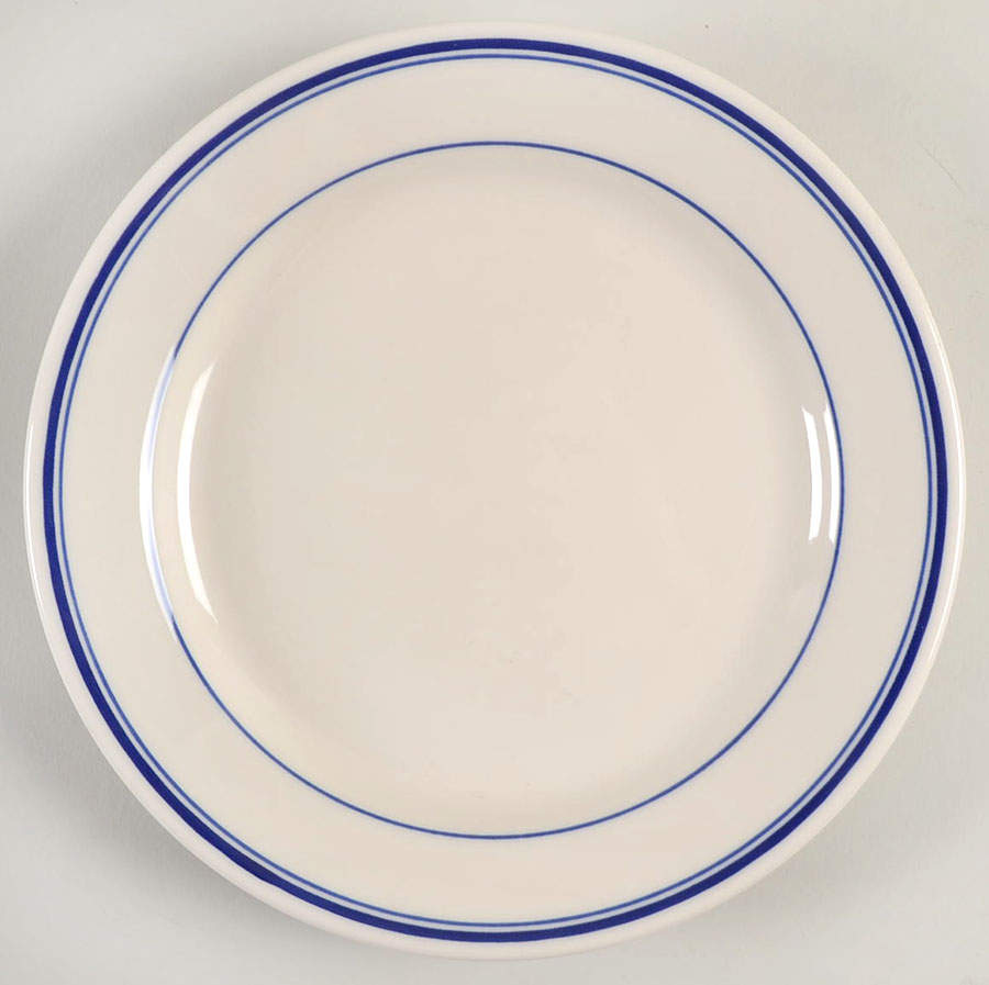 Banded Cobalt Blue Luncheon/Salad Plate by Homer Laughlin -1