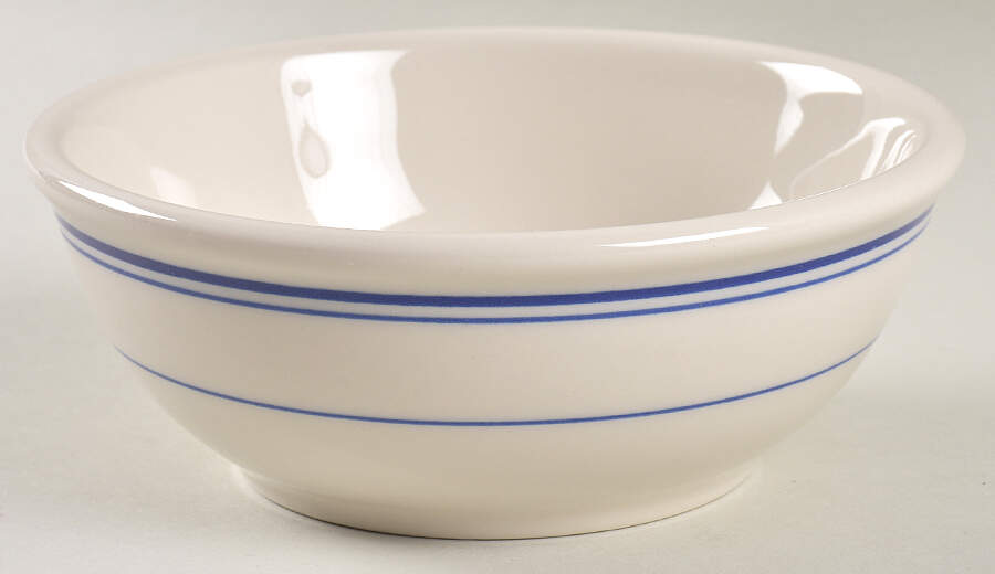 Banded Cobalt Blue Coupe Cereal Bowl by Homer Laughlin -1