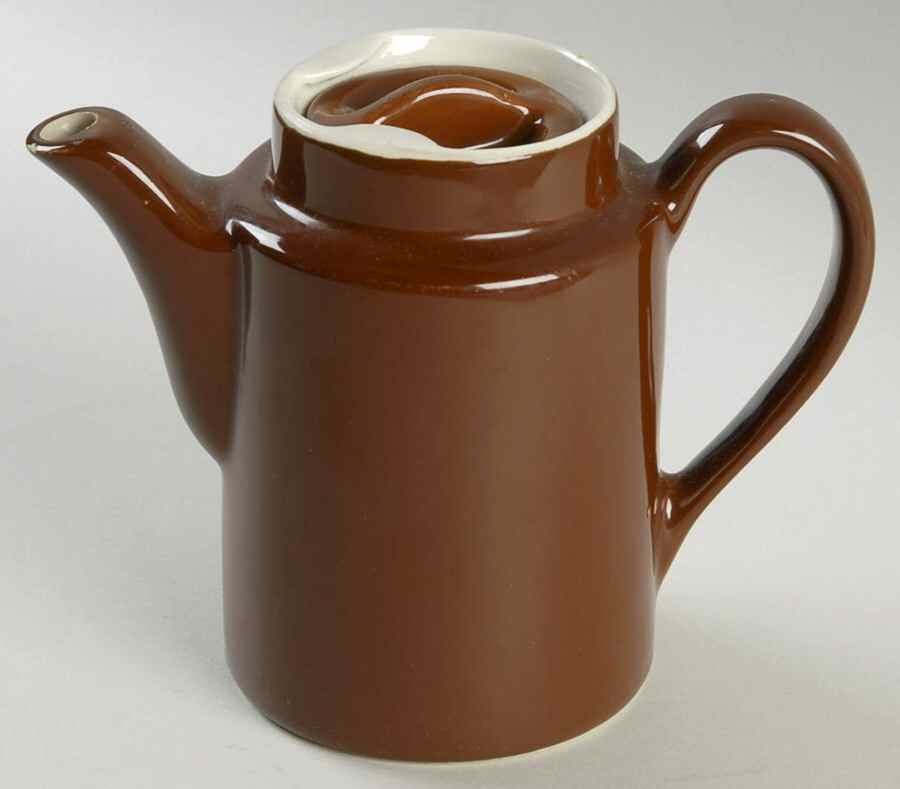 Washington Hall Brown 1 to 2 Cup Mini Washington Coffee Pot & Lid by Hall-1