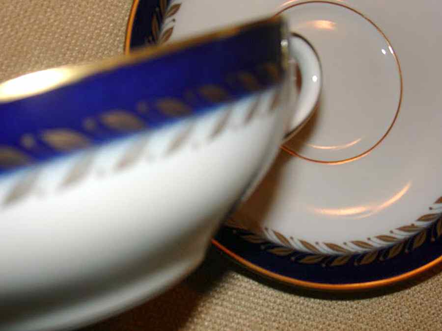 57559 Flat Cream Soup Bowl & Saucer Set by Hutschenreuther-1
