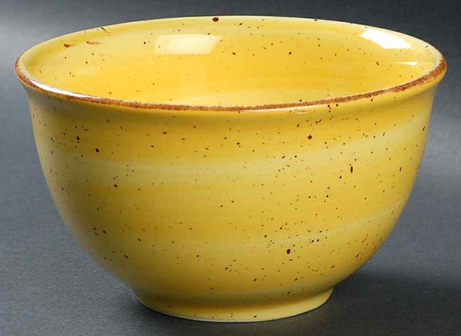 Twist Bright Yellow Soup/Cereal Bowl by Hausenware-1