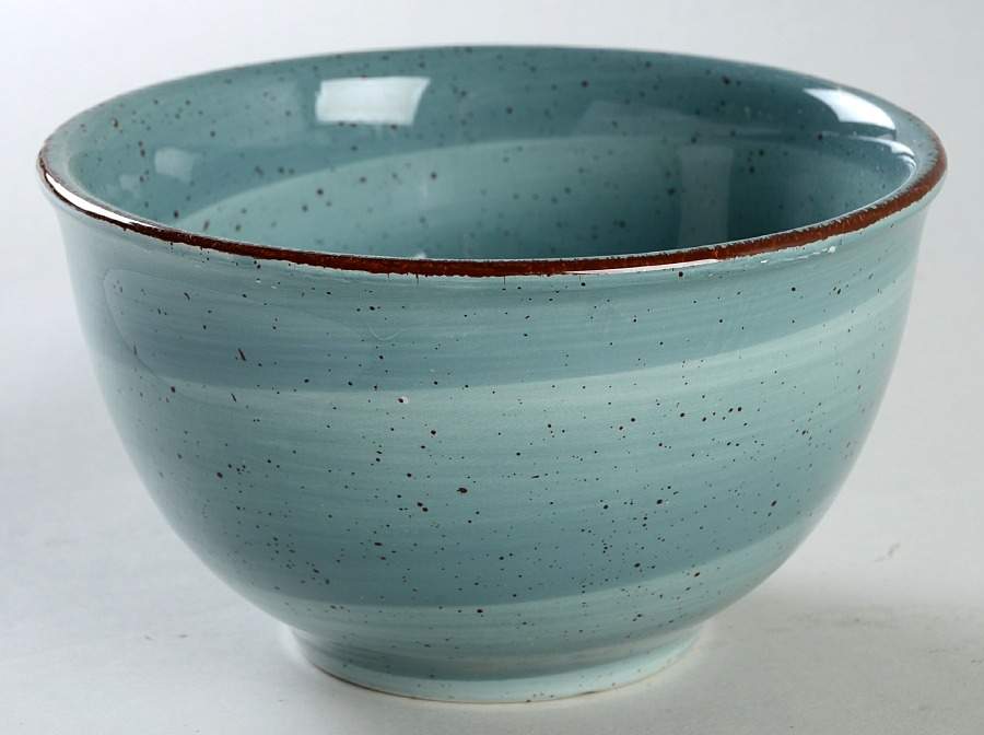 Twist Light Blue Soup/Cereal Bowl by Hausenware-1