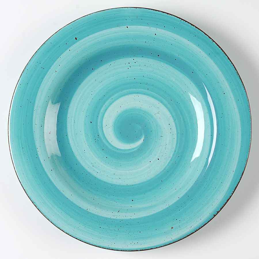 Twist Light Blue Dinner Plate by Hausenware-1