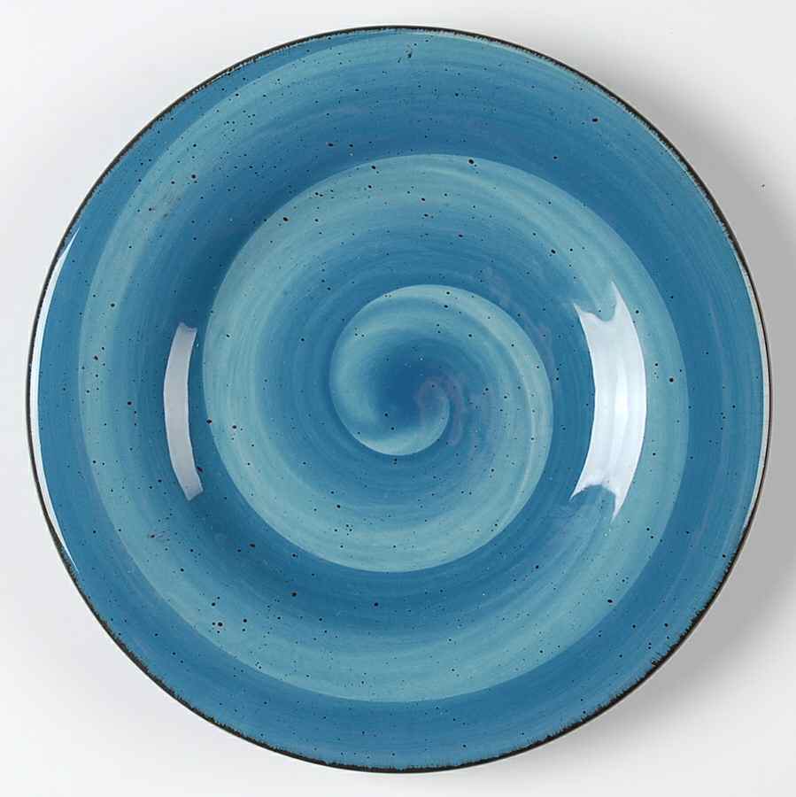 Twist Slate Blue Salad Plate by Hausenware-1